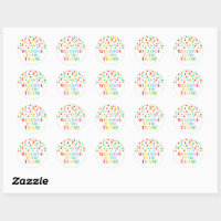 Team Bride Classic Round Sticker, Zazzle