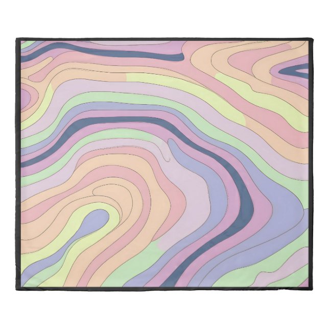 Rainbow contour kingsize Duvet Cover (Front)