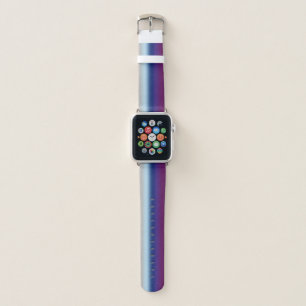 Rainbow Cool Winter in Gradient Stripes Apple Watch Band