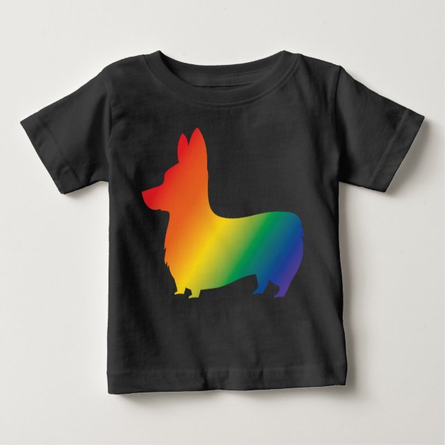 Rainbow corgi baby T-Shirt (Front)