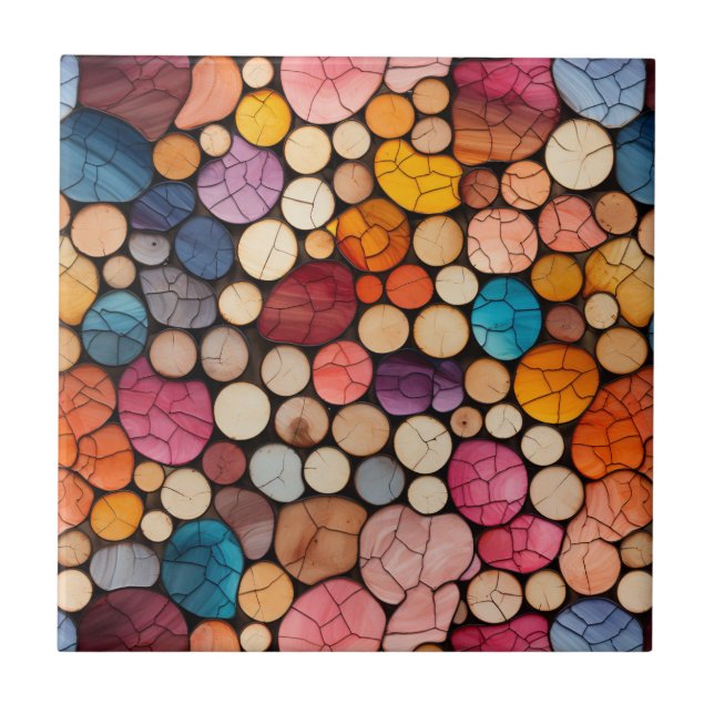 Rainbow Cork Tile (Front)