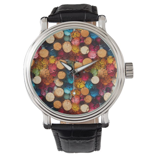 Rainbow Cork Watch (Front)