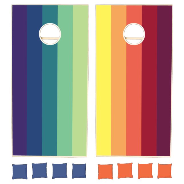 Rainbow Cornhole Cornhole Set (Set)