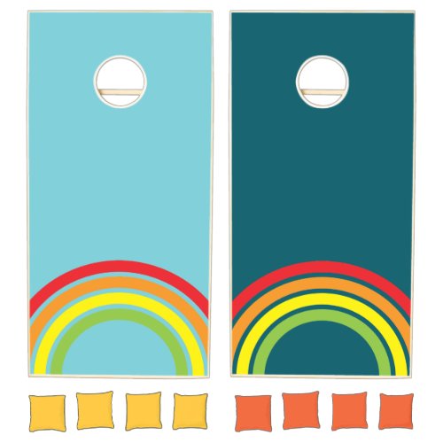 Rainbow Cornhole Cornhole Set