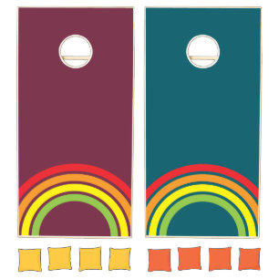 Rainbow Cornhole Set