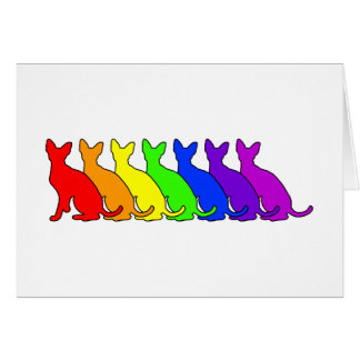 Rainbow Cornish Rex Cards