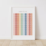 Rainbow Counting Chart 1-100 Classroom Decor<br><div class="desc">Help your child count to 100 with this colorful poster! Decorate a wall in your little one's nursery,  bedroom,  or playroom with this educational print,  or laminate for a hands-on tool to encourage learning everyday. Change the language of the title using the template features.</div>