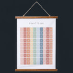 Rainbow Counting Chart 1-100 Classroom Decor Hanging Tapestry<br><div class="desc">Help your child count to 100 with this colorful poster! Decorate a wall in your little one's nursery,  bedroom,  or playroom with this educational tapestry to encourage learning everyday. Change the language of the title using the template features.</div>