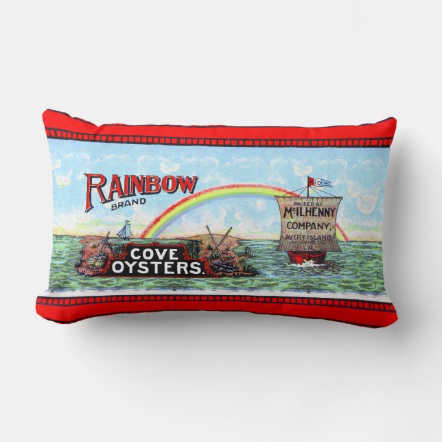 Rainbow Cove Oysters Lumbar Pillow (Front)
