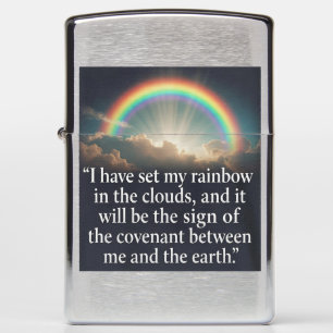 Rainbow covenant zippo lighter