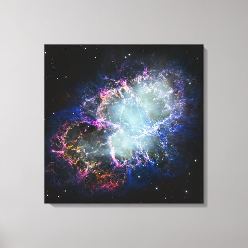 Rainbow Crab Nebula 24x24 Canvas Print