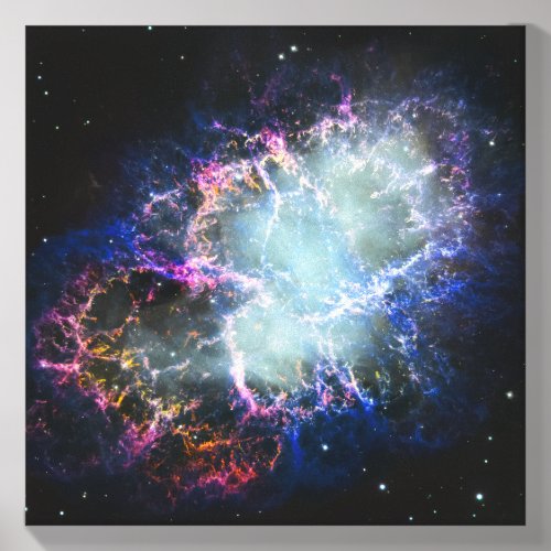 Rainbow Crab Nebula Canvas Photo Tile