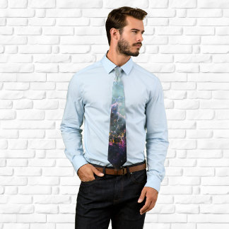 Rainbow Crab Nebula Neck Tie