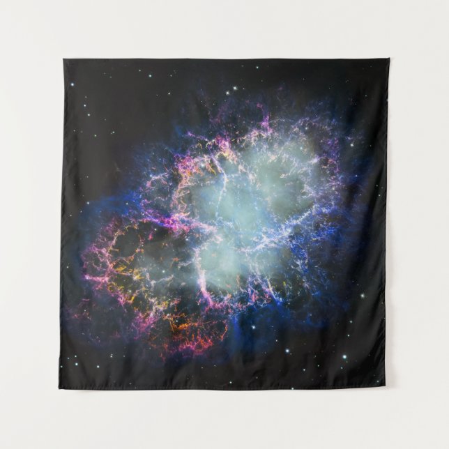 Rainbow Crab Nebula Tapestry (Front)