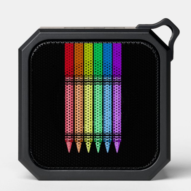 Rainbow Crayon Bluetooth Speaker (Front)