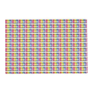 Rainbow Crayons Artist Art Class Birthday Party Placemat