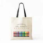 Rainbow Crayons Kindergarten Teacher Gift Tote Bag Rainbow Crayons Kindergarten Teacher Gift Tote Bag