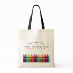 Rainbow Crayons Kindergarten Teacher Gift Tote Bag Rainbow Crayons Kindergarten Teacher Gift Tote Bag