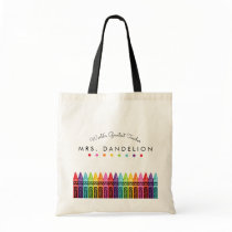 Rainbow Crayons Kindergarten Teacher Gift Tote Bag Rainbow Crayons Kindergarten Teacher Gift Tote Bag