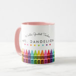 Rainbow Crayons Worlds Greatest Teacher Coffee Mug Rainbow Crayons Worlds Greatest Teacher Coffee Mug