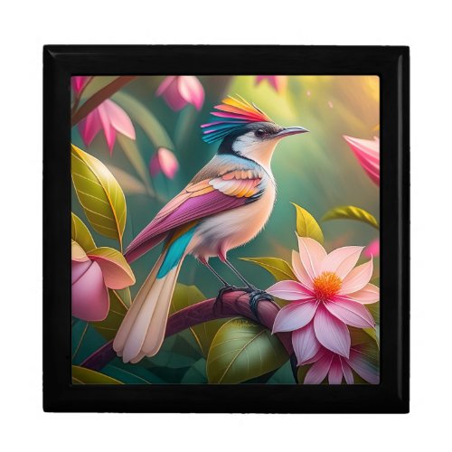 Rainbow crested Jay Fantasy Bird Gift Box