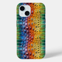 Rainbow Crocodile Leather