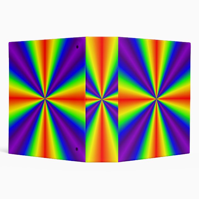 Rainbow Cross 3 Ring Binder (Background)