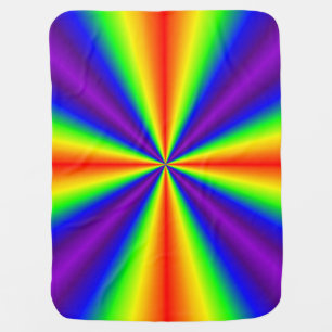 Rainbow Cross Baby Blanket