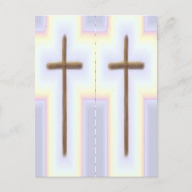 Rainbow Cross Bookmarkers Postcard (Front)