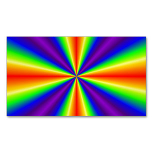 Rainbow Cross Business Card Magnet