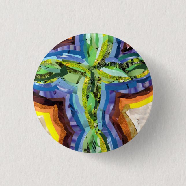 Rainbow Cross Button (Front)