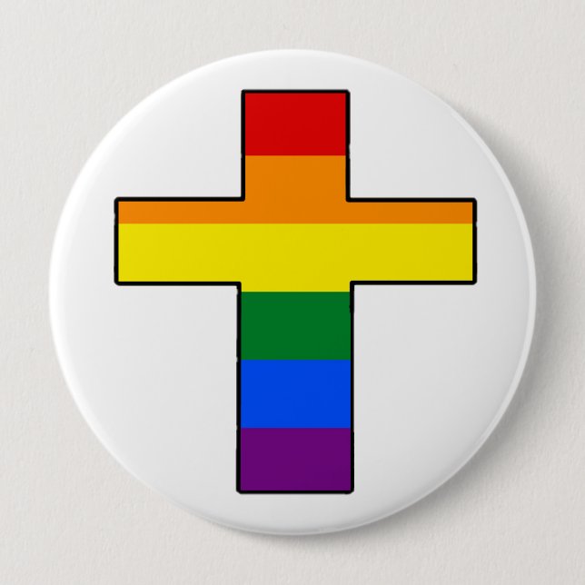 Rainbow Cross Button (Front)