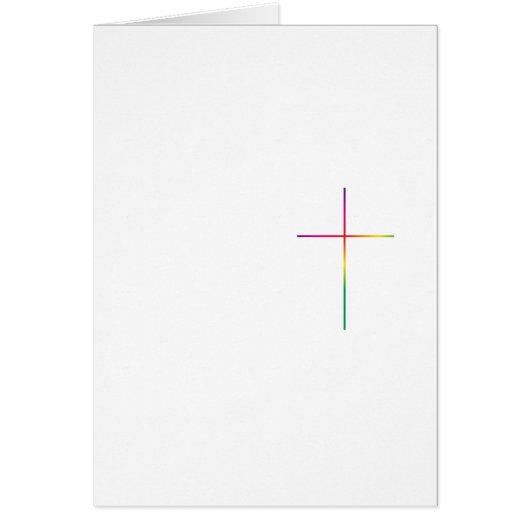 Rainbow cross cards (Front)