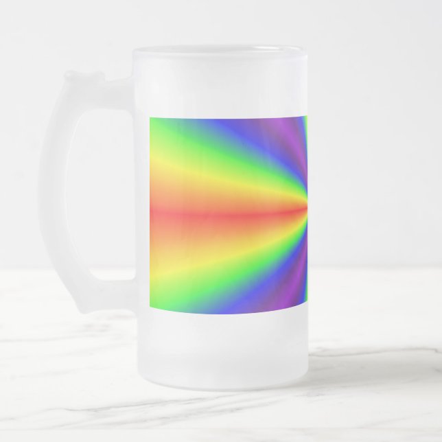 Rainbow Cross Frosted Mug (Left)
