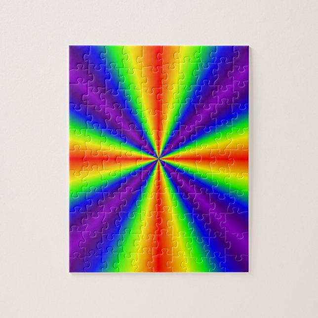Rainbow Cross Jigsaw Puzzle (Vertical)
