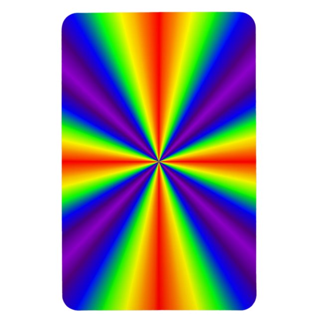 Rainbow Cross Magnet (Vertical)