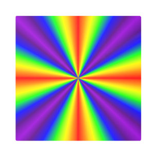 Rainbow Cross Metal Wall Art