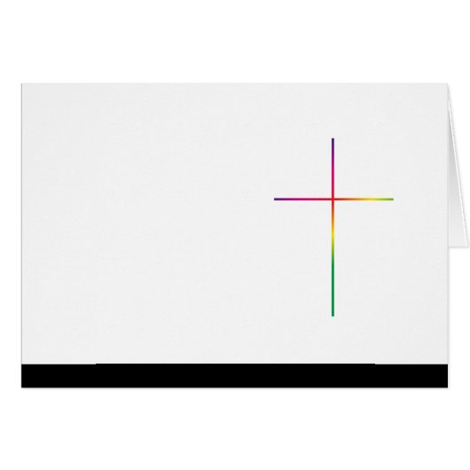 Rainbow cross minimal (Front Horizontal)
