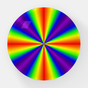 Rainbow Cross Paperweight