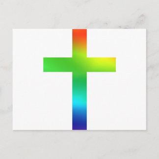 Rainbow Cross Postcard