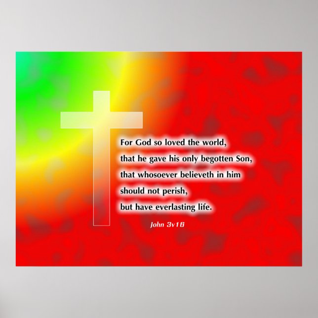 Rainbow Cross Poster (Front)