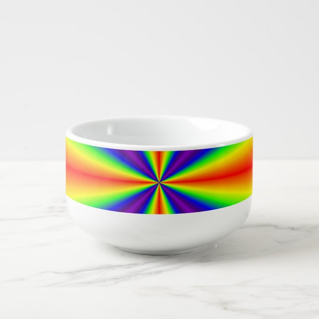 Rainbow Cross Soup Mug (Front)