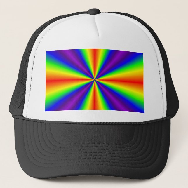 Rainbow Cross Trucker Hat (Front)