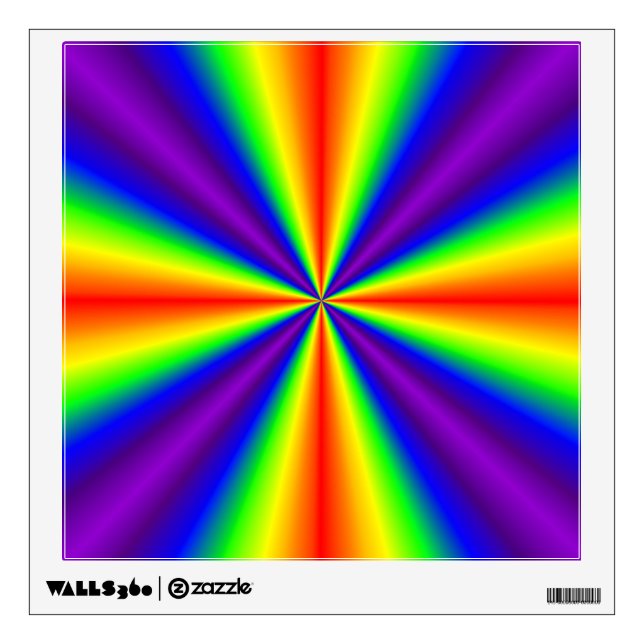 Rainbow Cross Wall Decal (Front)