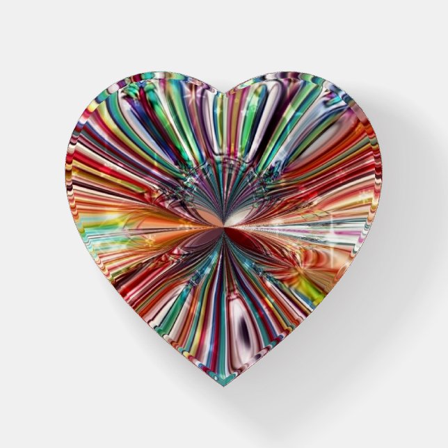 Rainbow Crystal Paperweight (Front)