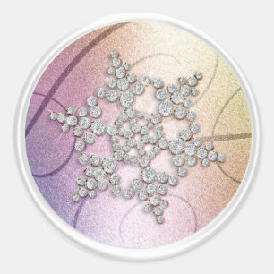 Rainbow Crystal Snowflake Envelope Seal