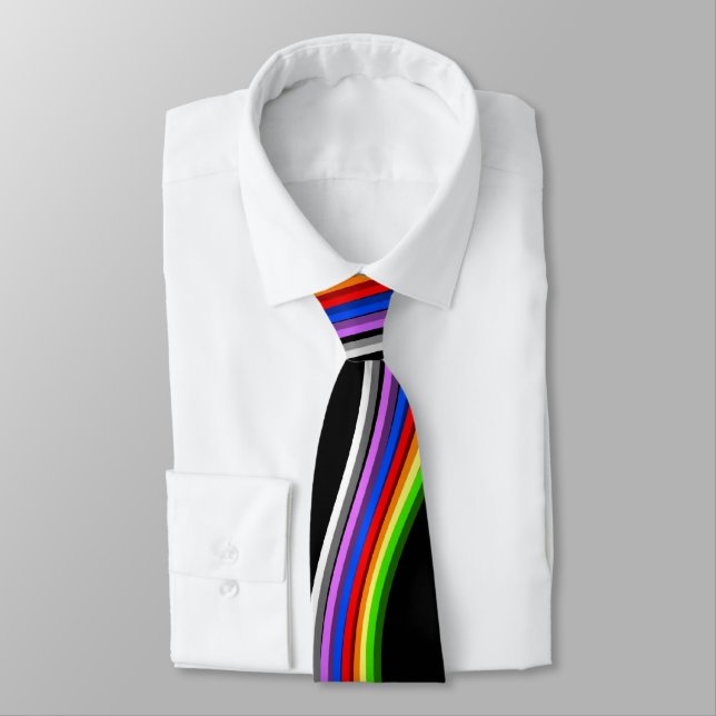 RAINBOW CURVE TIE (Tied)