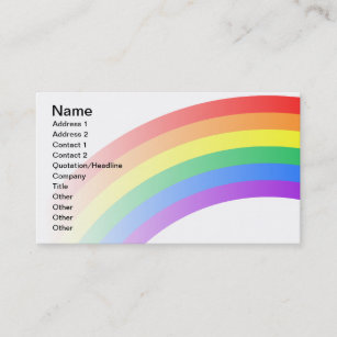 Rainbow Custom Business Card