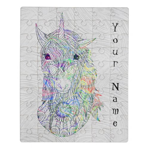 Rainbow Custom Unicorn Puzzle