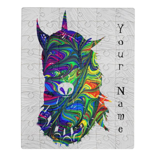 Rainbow Custom Unicorn Puzzle (Puzzle Vertical)